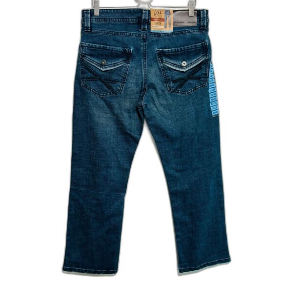 T.K. Axel Slim Boot Stretch Jeans Men’s Sz 32x30 Blue - Picture 2 of 5